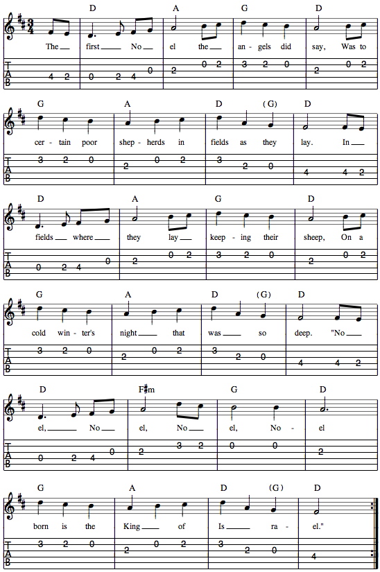 The First Noel notation